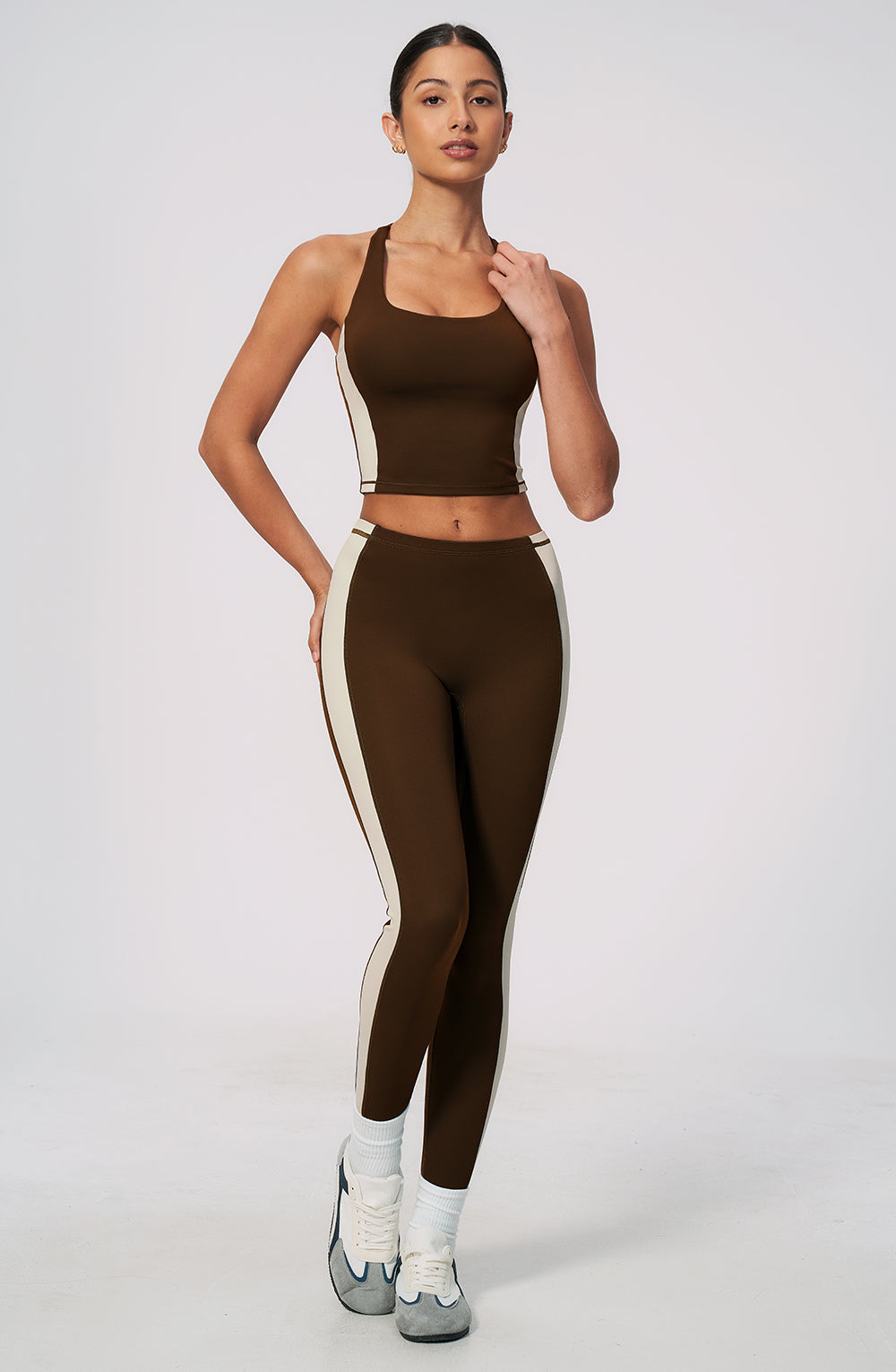 Contrast Block Leggings