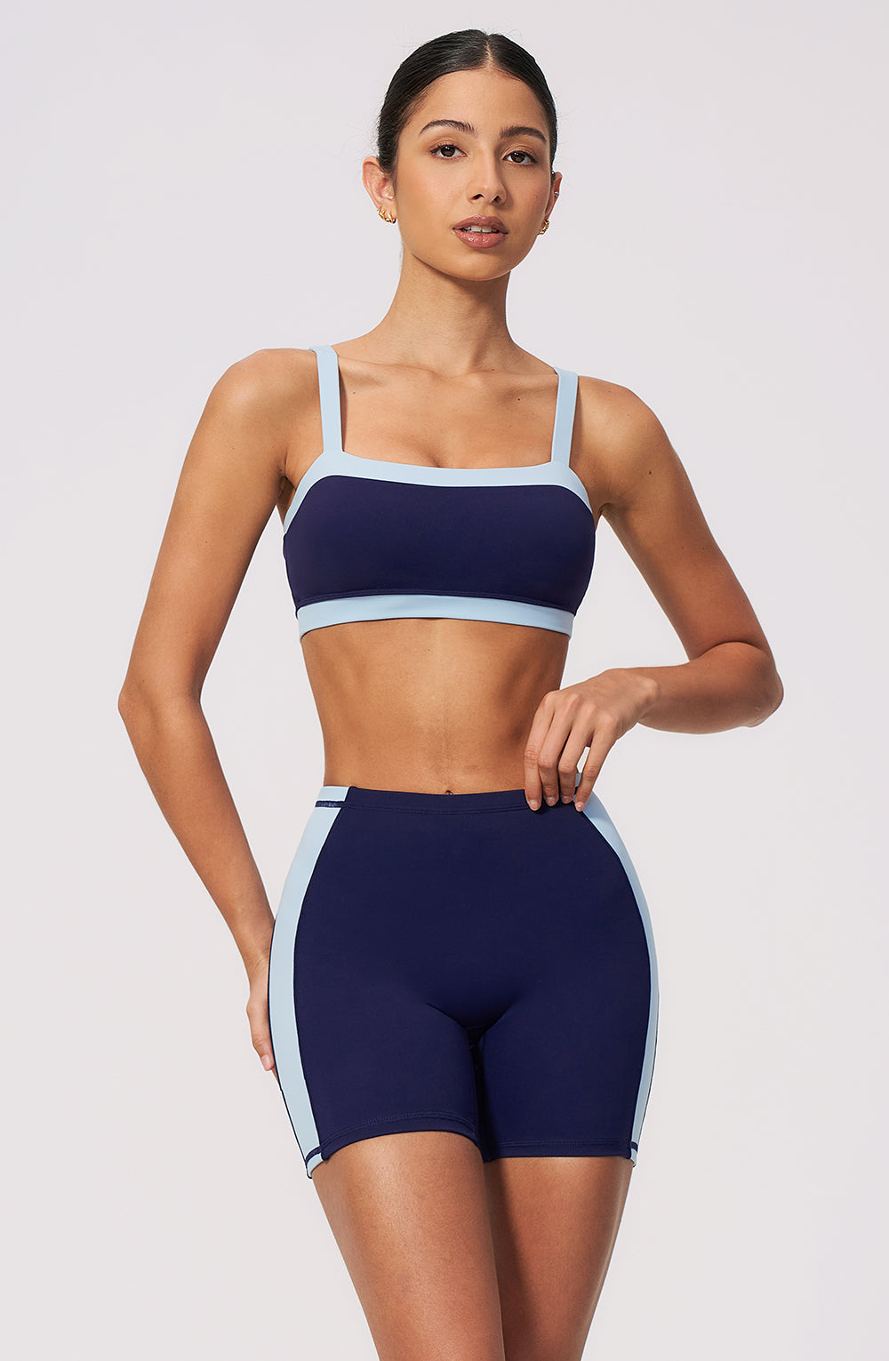Contrast Block Bra