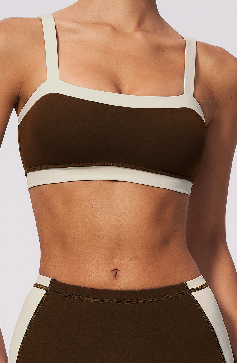 Contrast Block Bra