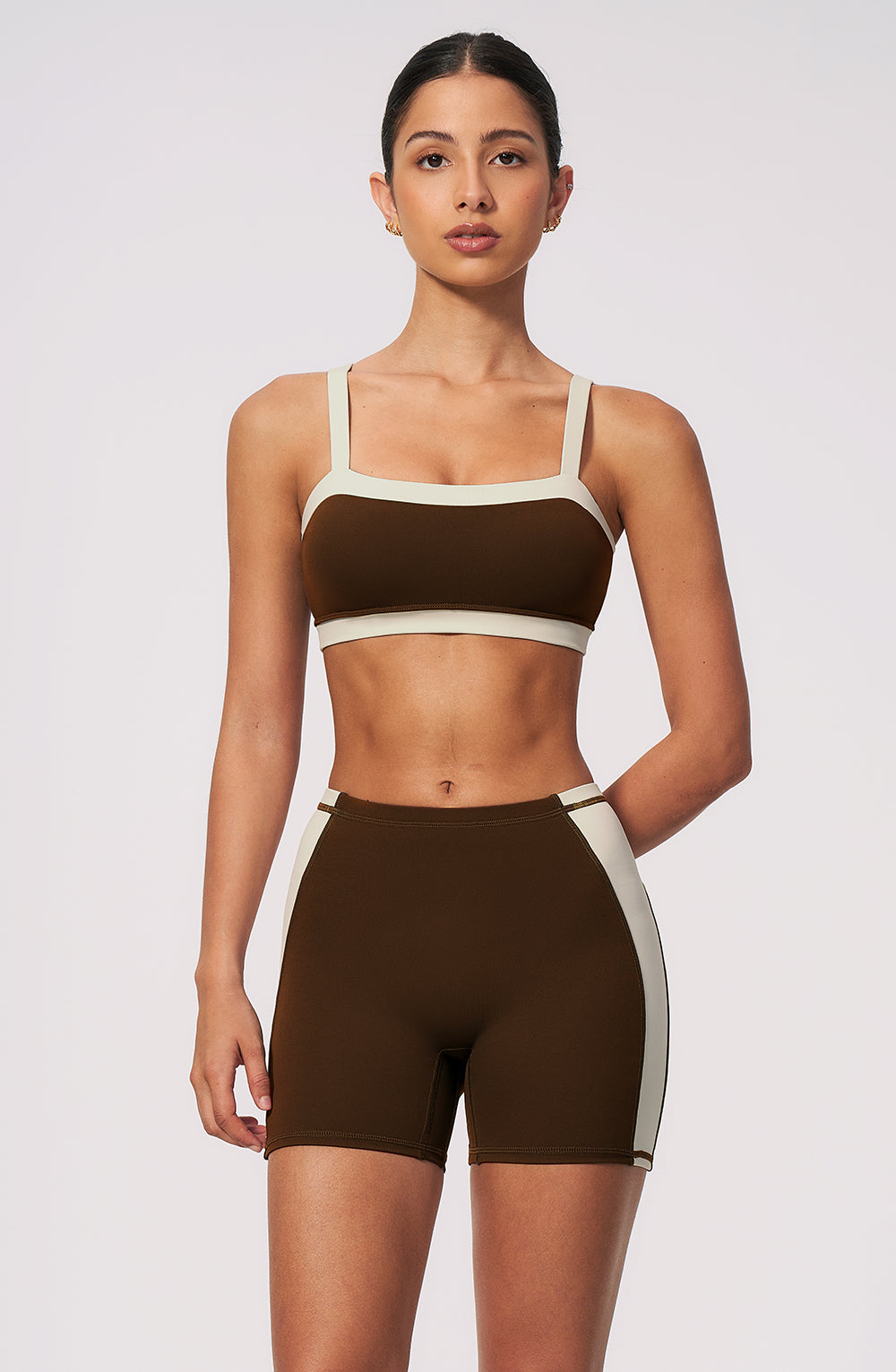 Contrast Block Bra