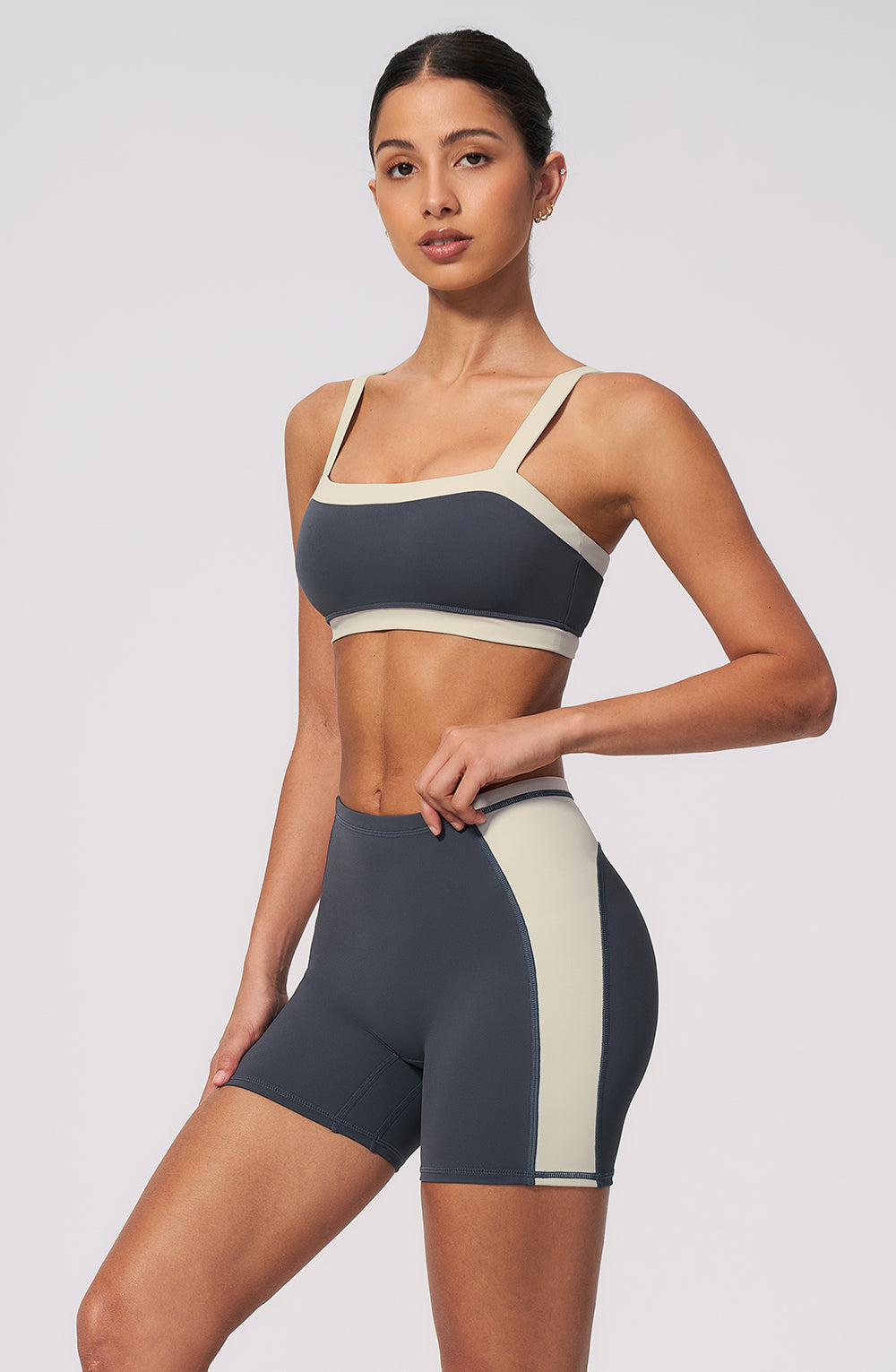 Contrast Block Bra