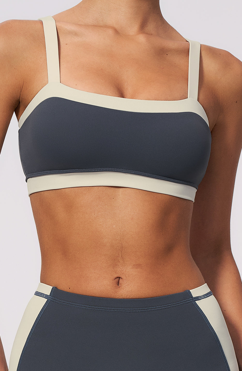 Contrast Block Bra