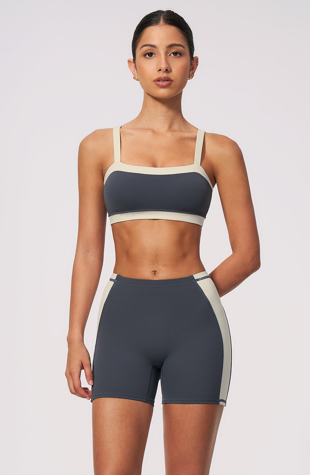 Contrast Block Bra