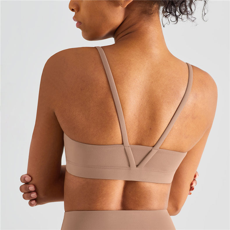 Solid Back Sports Bra