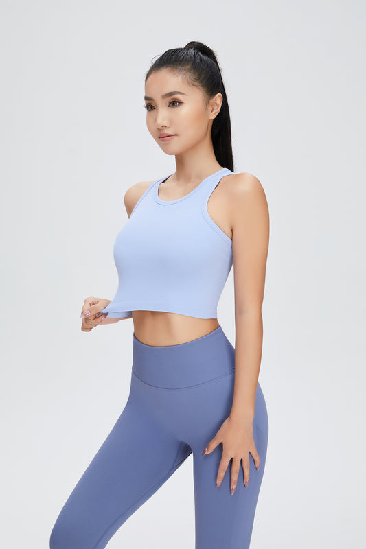 Rib Yoga Crop Tanks