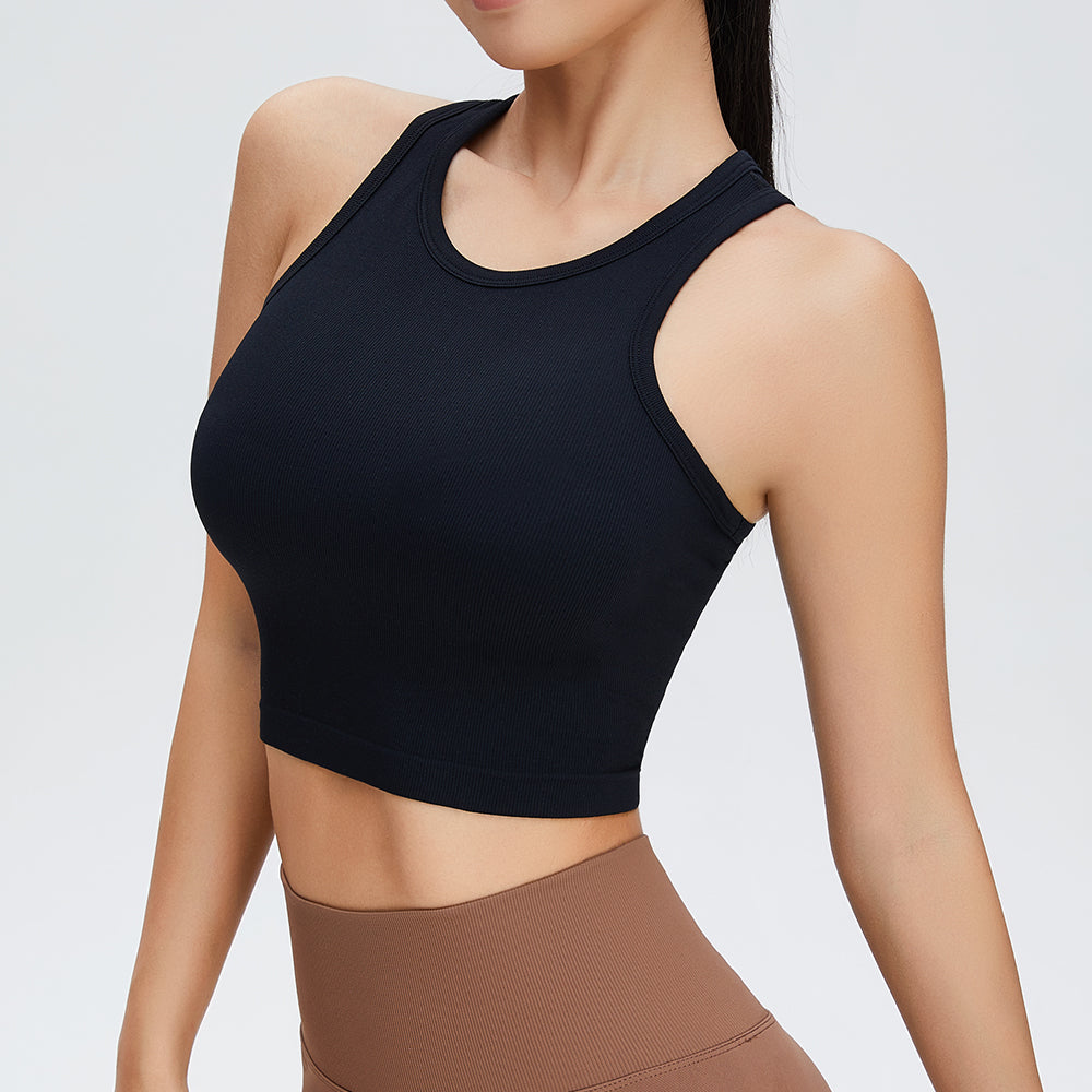 Rib Yoga Crop Tanks