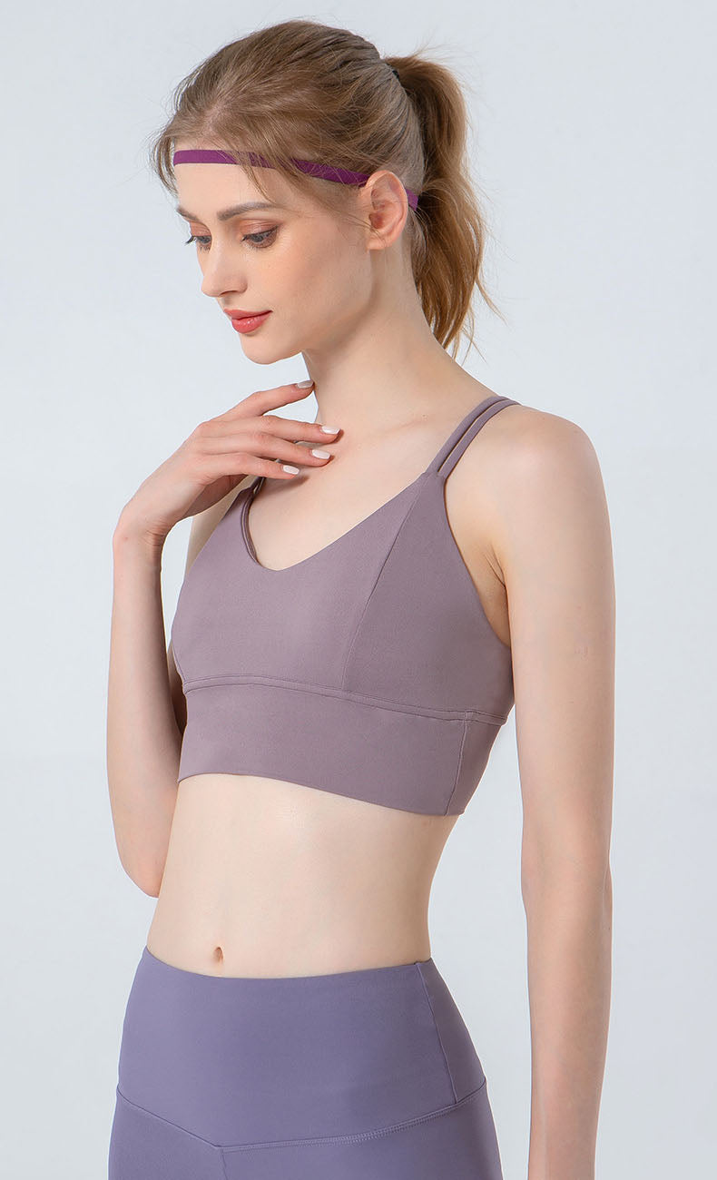 Strappy Cross Back Sports Bras