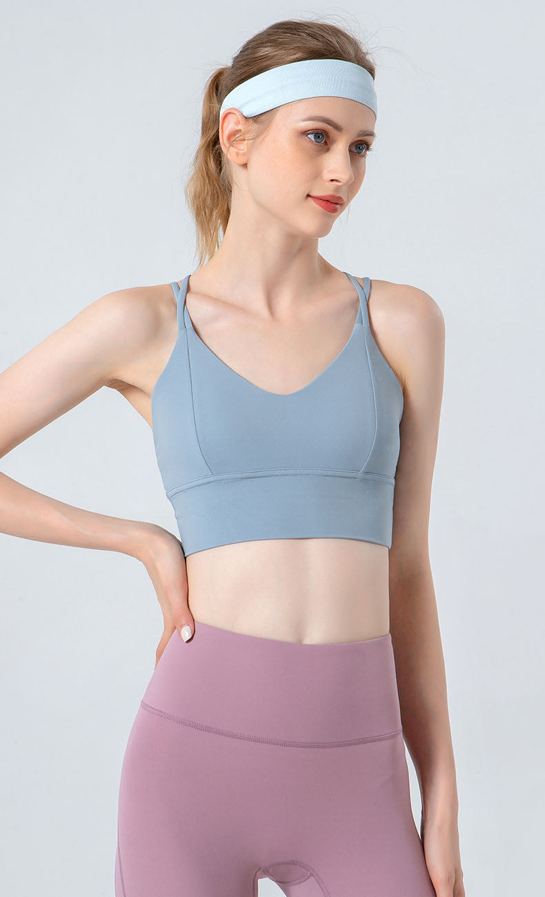 Strappy Cross Back Sports Bras