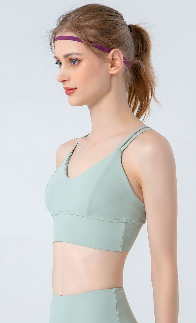 Strappy Cross Back Sports Bras