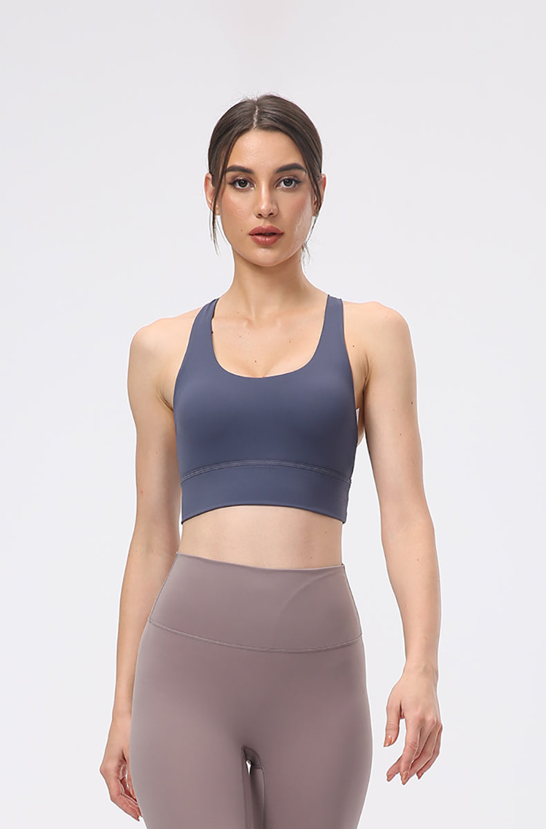 Cross Back Strappy Sports Bras