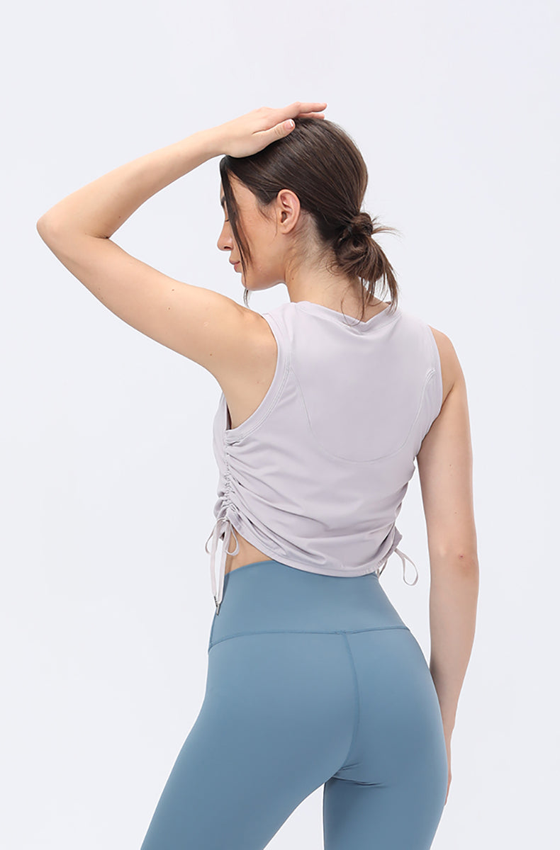 Drawstring Yoga Tanks