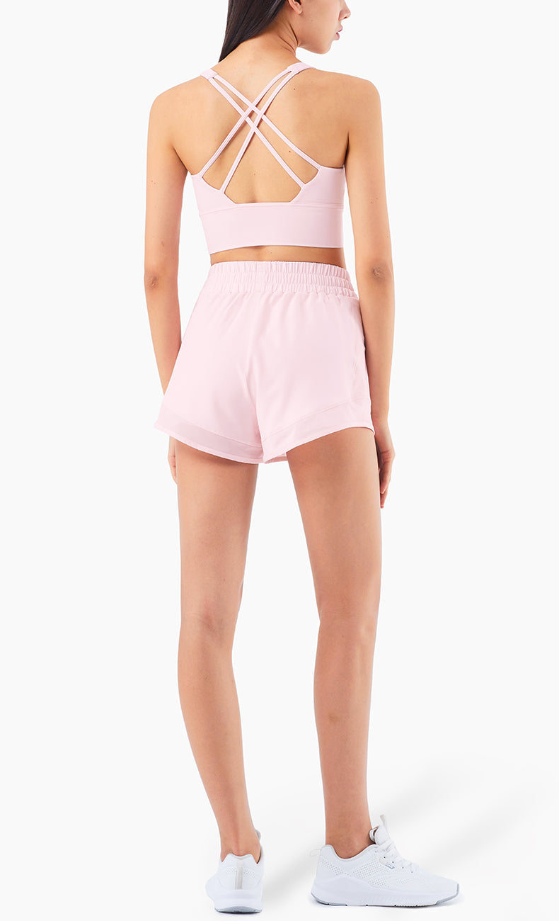 Pockets Mesh Lined Shorts