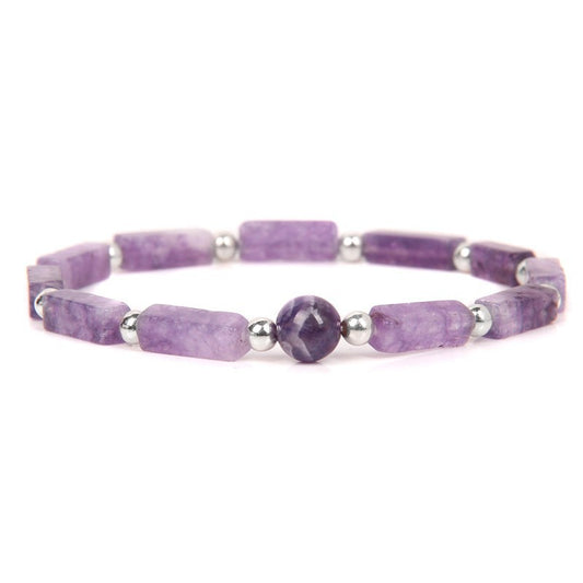 Square Amethyst Bracelet