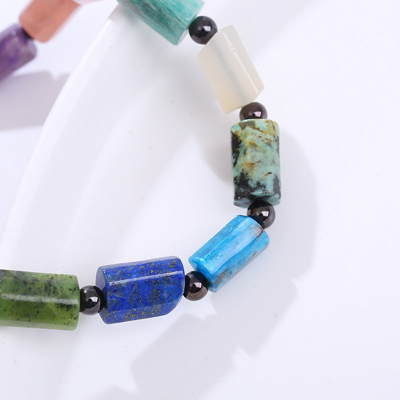 Colored Natural Stone Bracelet