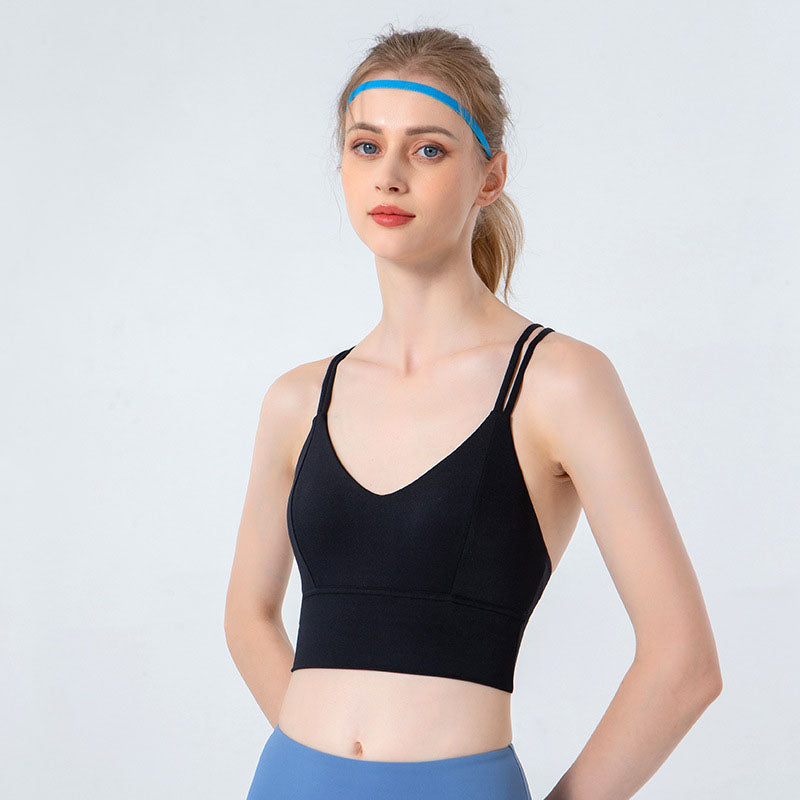 Strappy Cross Back Sports Bras