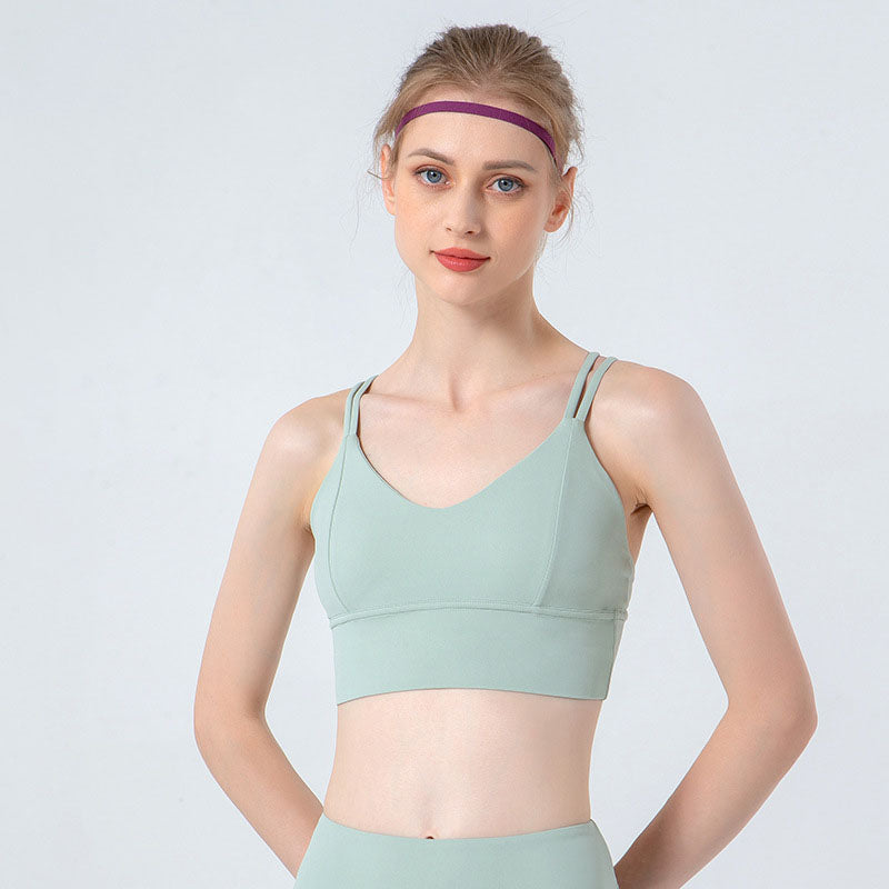 Strappy Cross Back Sports Bras