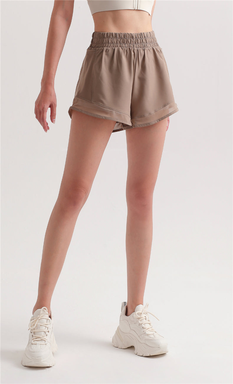 Pockets Mesh Lined Shorts