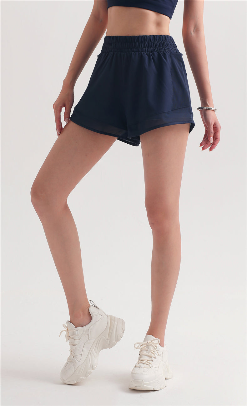 Pockets Mesh Lined Shorts