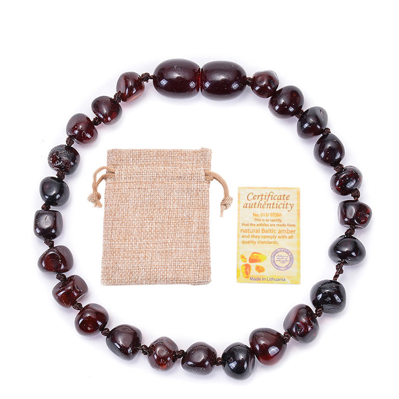 Baltic Amber Bracelet-Cherry