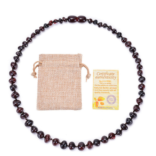 Baltic Amber Necklace-Cherry