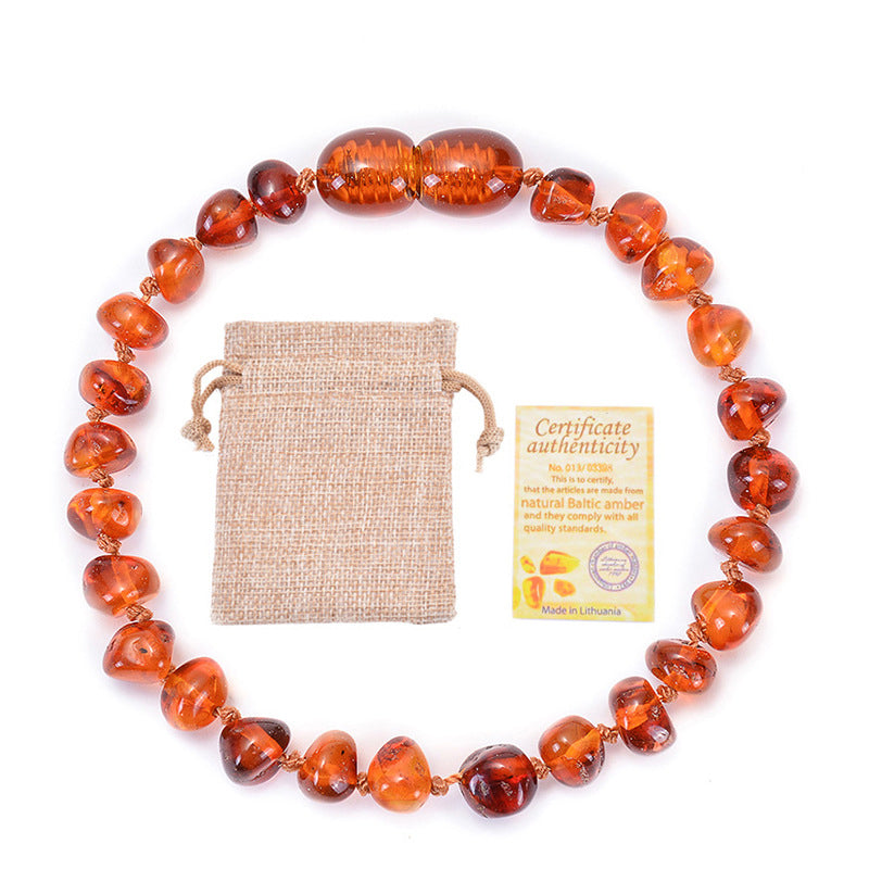 Baltic Amber Bracelet-Cognac