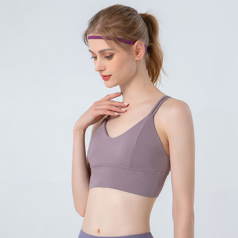 Strappy Cross Back Sports Bras