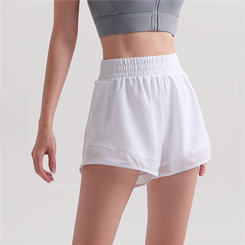 Pockets Mesh Lined Shorts